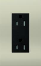 Lutron LTR-F15-TR-BN - DUPLEX 15A TR RECEPTACLE BN FP