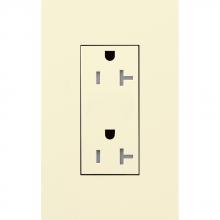 Lutron LTR-F20-TR-AL - DUPLEX 20A TR RECEPTACLE AL FP