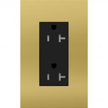 Lutron LTR-F20-TR-BB - DUPLEX 20A TR RECEPTACLE BB FP