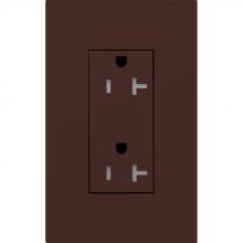 Lutron LTR-F20-TR-BR - DUPLEX 20A TR RECEPTACLE BR FP