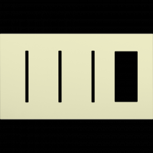 Lutron LWT-GGGT-AL - NW AR WP 3 GFK T, 1 ACC PLDM OPNG IN AL