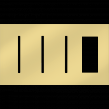 Lutron LWT-GGGT-BB - NW AR WP 3 GFK T, 1 ACC PLDM OPNG IN BB