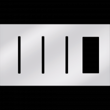 Lutron LWT-GGGT-BC - NW AR WP 3 GFK T, 1 ACC PLDM OPNG IN BC