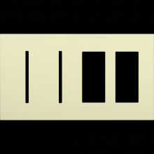 Lutron LWT-GGTT-AL - NW AR WP 2 GFK T, 2 ACC PLDM OPNG IN AL