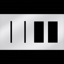 Lutron LWT-GGTT-BC - NW AR WP 2 GFK T, 2 ACC PLDM OPNG IN BC