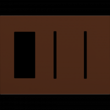 Lutron LWT-TGG-SI - NW AR WP 1 ACC PLDM, 2 GFK T OPNG IN SI