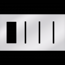 Lutron LWT-TGGG-BC - NW AR WP 1 ACC PLDM, 3 GFK T OPNG IN BC
