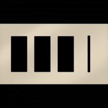 Lutron LWT-TTTG-BN - NW AR WP 3 ACC PLDM, 1 GFK T OPNG IN BN