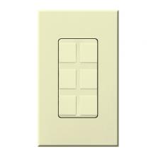 Lutron NT-6PF-AL - SIX PORT FRAME W/BLANKS NT ALMOND