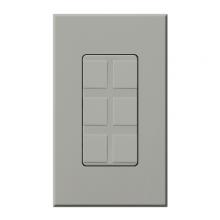 Lutron NT-6PF-GR - SIX PORT FRAME W/BLANKS NT GRAY