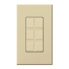 Lutron NT-6PF-IV - SIX PORT FRAME W/BLANKS NT IVORY