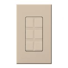 Lutron NT-6PF-TP - SIX PORT FRAME W/BLANKS NT TAUPE