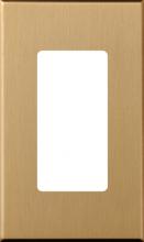 Lutron NT-R3-NFB-SB - ARCH WALLPLATE 1 GANG - ACC STN BRSS