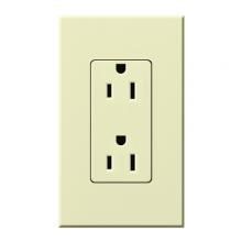 Lutron NTR-15-AL - NOVA T RECEPTACLE ALMOND
