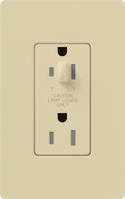 Lutron NTR-15-HDTR-IV - NOVAT 15 A TMPR RESIST HALF DIM RECPT IV