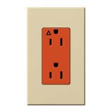 Lutron NTR-15-IG-OR-IV - 15A NOVA T ISLTD GRND RCPTCL ORNG FCE IV