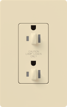 Lutron NTR-20-DDTR-BE - NOVAT 20 A TMPR RESIST DUAL DIM RECPT BE