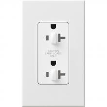 Lutron NTR-20-DDTR-WH - NOVAT 20 A TMPR RESIST DUAL DIM RECPT WH