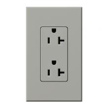 Lutron NTR-20-GR - NOVA T RECEPTACLE 20AMP GRAY