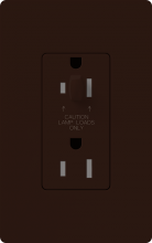 Lutron NTR-20-HDTR-BR - NOVAT 20 A TMPR RESIST HALF DIM RECPT BR
