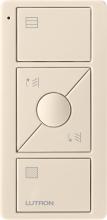 Lutron PJ2-3BRL-GLA-S10 - PICO RF 434 W LED 3BRL LIGHT ALMOND