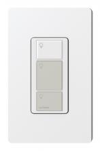 Lutron PX-3B-GWG-I01 - PICO WIRED 3 BUTTON GLOSS WHITE/GRAY