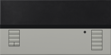 Lutron QSGFP-1TGR - QSG MATTE COVER 1 SHADE GR/TRNSLCNT