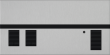 Lutron QSGFP-2CLA - QSG METAL1 COVER 2 SHADE CLA