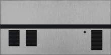 Lutron QSGFP-2SC - QSG METAL1 COVER 2 SHADE SC