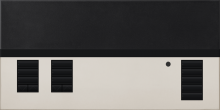 Lutron QSGFP-2TBN - QSG METAL2 COVER 2 SHADE BN/TRNSLCNT