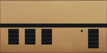Lutron QSGFP-3SB - QSG METAL1 COVER 3 SHADE SB