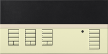 Lutron QSGFP-3TAL - QSG MATTE COVER 3 SHADE AL/TRNSLCNT
