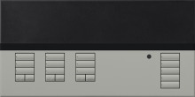Lutron QSGFP-3TGR - QSG MATTE COVER 3 SHADE GR/TRNSLCNT