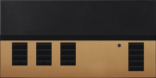 Lutron QSGFP-3TSB - QSG METAL1 COVER 3 SHADE SB/TRNSLCNT