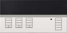 Lutron QSGFP-3TWH - QSG MATTE COVER 3 SHADE WH/TRNSLCNT