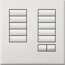 Lutron QSWE-10BRLN-AW - QSWE-WALLSTN 10BRL N/INS AW