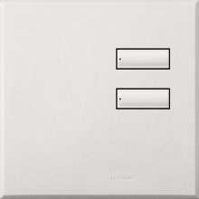 Lutron QSWE-2BN-AW - QSWE-WALLSTN 2B N/INS AW