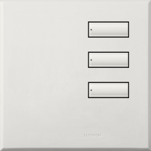 Lutron QSWE-3BN-AW - QSWE-WALLSTN 3B N/INS AW