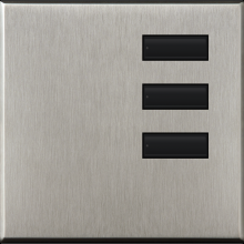 Lutron QSWE-3BN-SN - QSWE-WALLSTN B3 N/INS SN