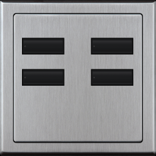Lutron QSWE-4BI-SC - QSWE-WALLSTN 4B INS SC