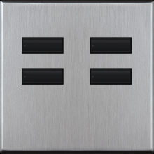 Lutron QSWE-4BN-SC - QSWE-WALLSTN 4B N/INS SC