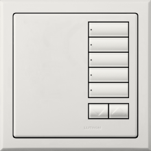 Lutron QSWE-5BRLI-AW - QSWE-WALLSTN 5BRL INS AW