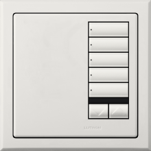 Lutron QSWE-5BRLIRI-AW - QSWE-WALLSTN 5BRLIR INS AW