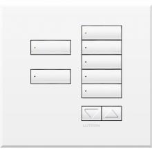 Lutron QSWE-7BRLN-AW - QSWE-WALLSTN 7BRL N/INS AW