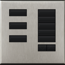 Lutron QSWE-8BRLN-SN - QSWE-WALLSTN 8BRL N/INS SN