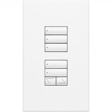Lutron QSWS2-1RLDN-WH - QSWS2 WALLSTN 1RLD N/INS WH