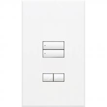 Lutron QSWS2-2BRLN-WH - QSWS2 WALLSTN 2BRL N/INS WH