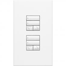 Lutron QSWS2-2RLDN-WH - QSWS2 WALLSTN 2RLD N/INS WH