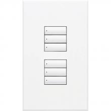 Lutron QSWS2-3BDN-WH - QSWS2 WALLSTN 3BD N/INS WH