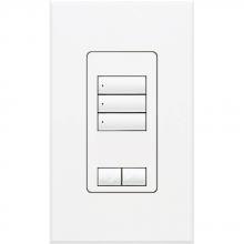 Lutron QSWS2-3BRLI-WH - QSWS2 WALLSTN 3BRL INS WH